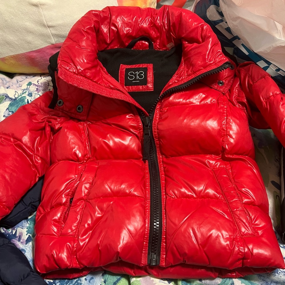 Like new Red S13 size 2 Little Boy's Downhill Quilted Puffer Down Jacket